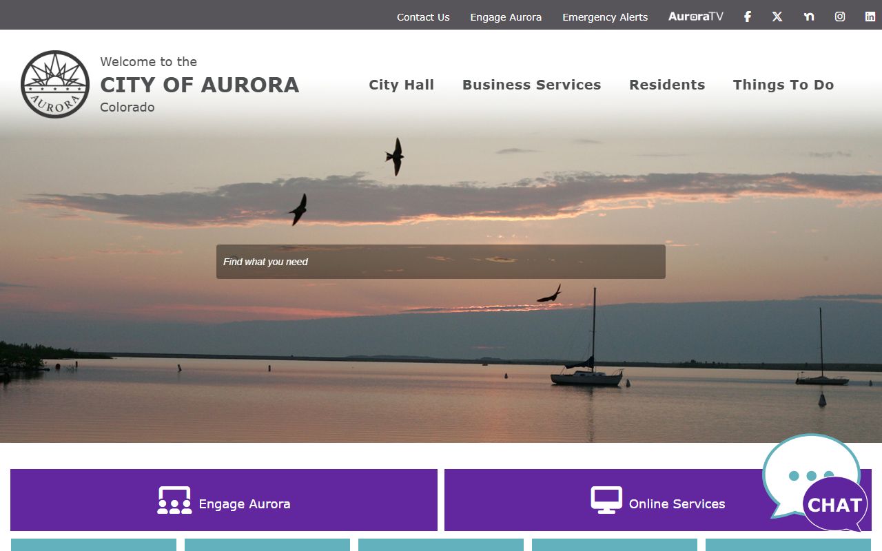 Aurora city homepage for white pages people search