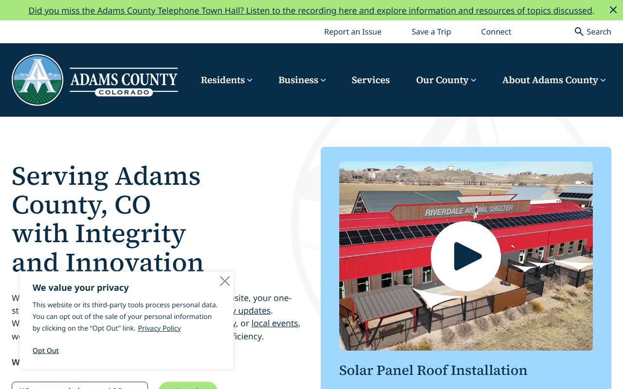Adams County homepage for white pages people search