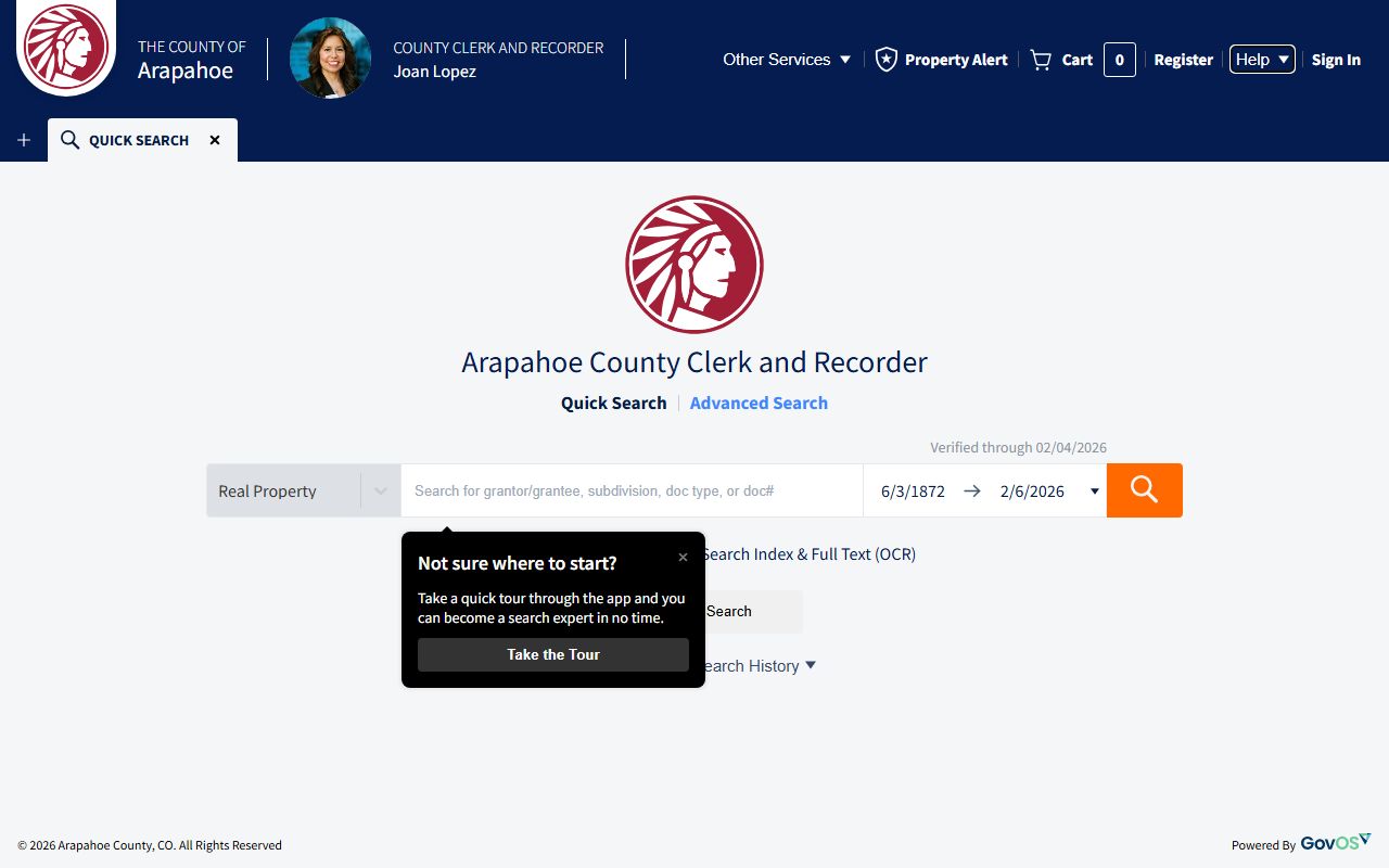 Arapahoe County public records search portal for white pages