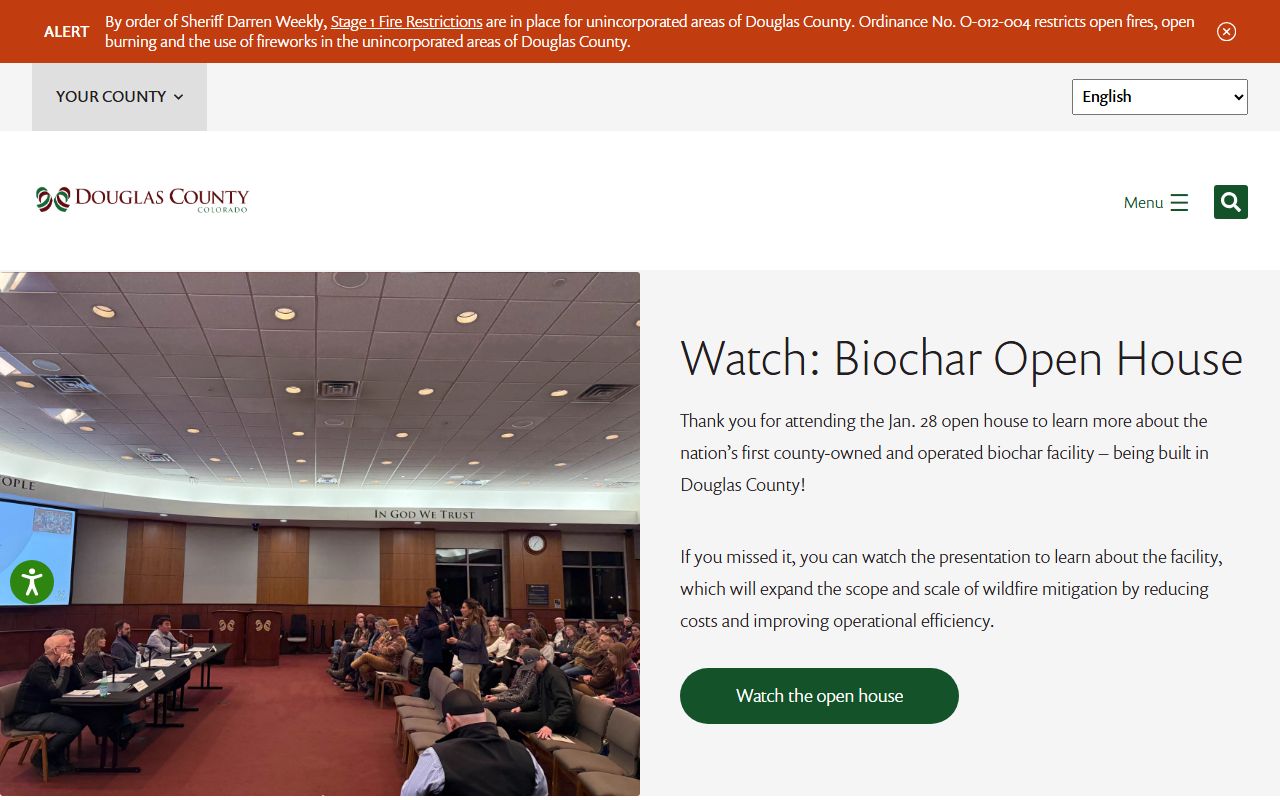 Douglas County Colorado homepage for white pages public records