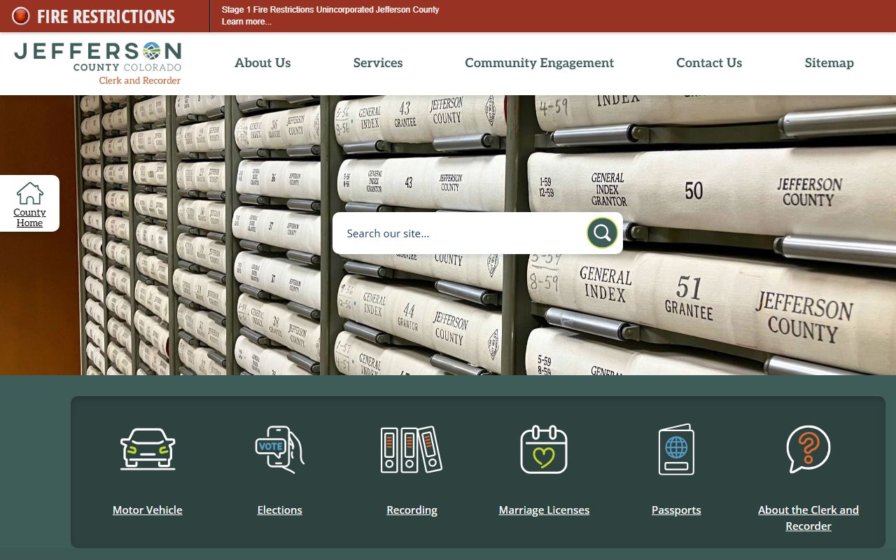 Jefferson County Clerk and Recorder white pages records search