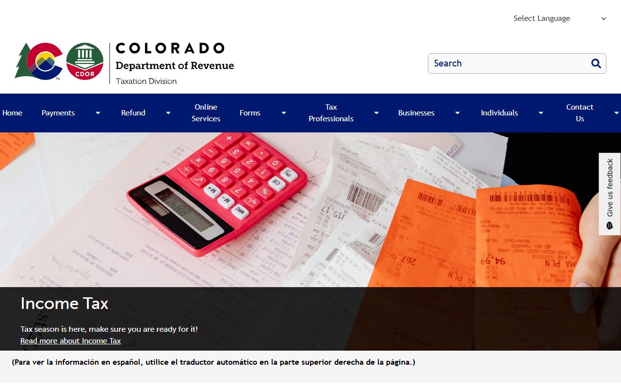 Colorado Department of Revenue records for white pages search